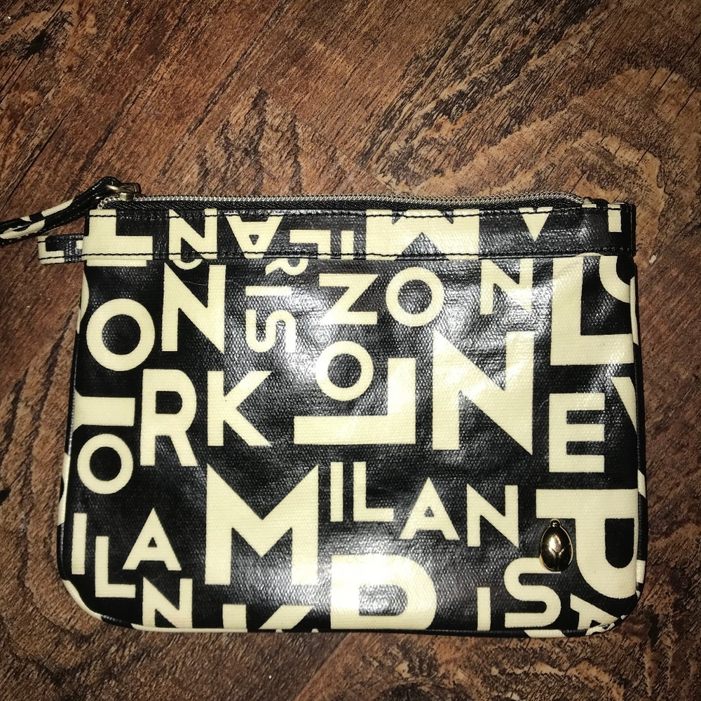 btL Cosmetic Bag with City Names - EUC